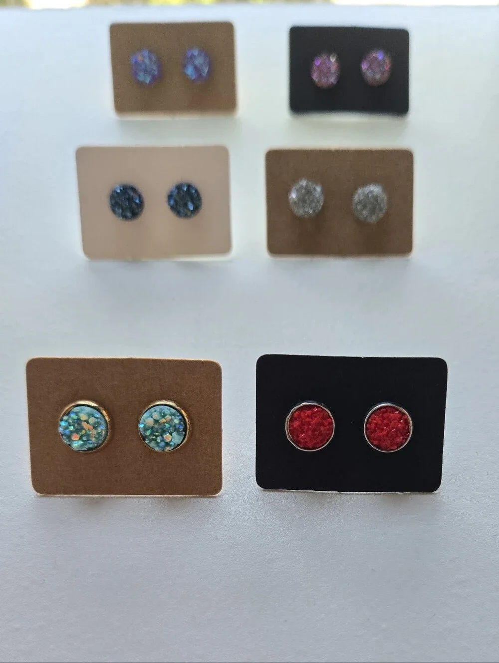 Stud Earrings Lot - Multi-Color - Unbranded